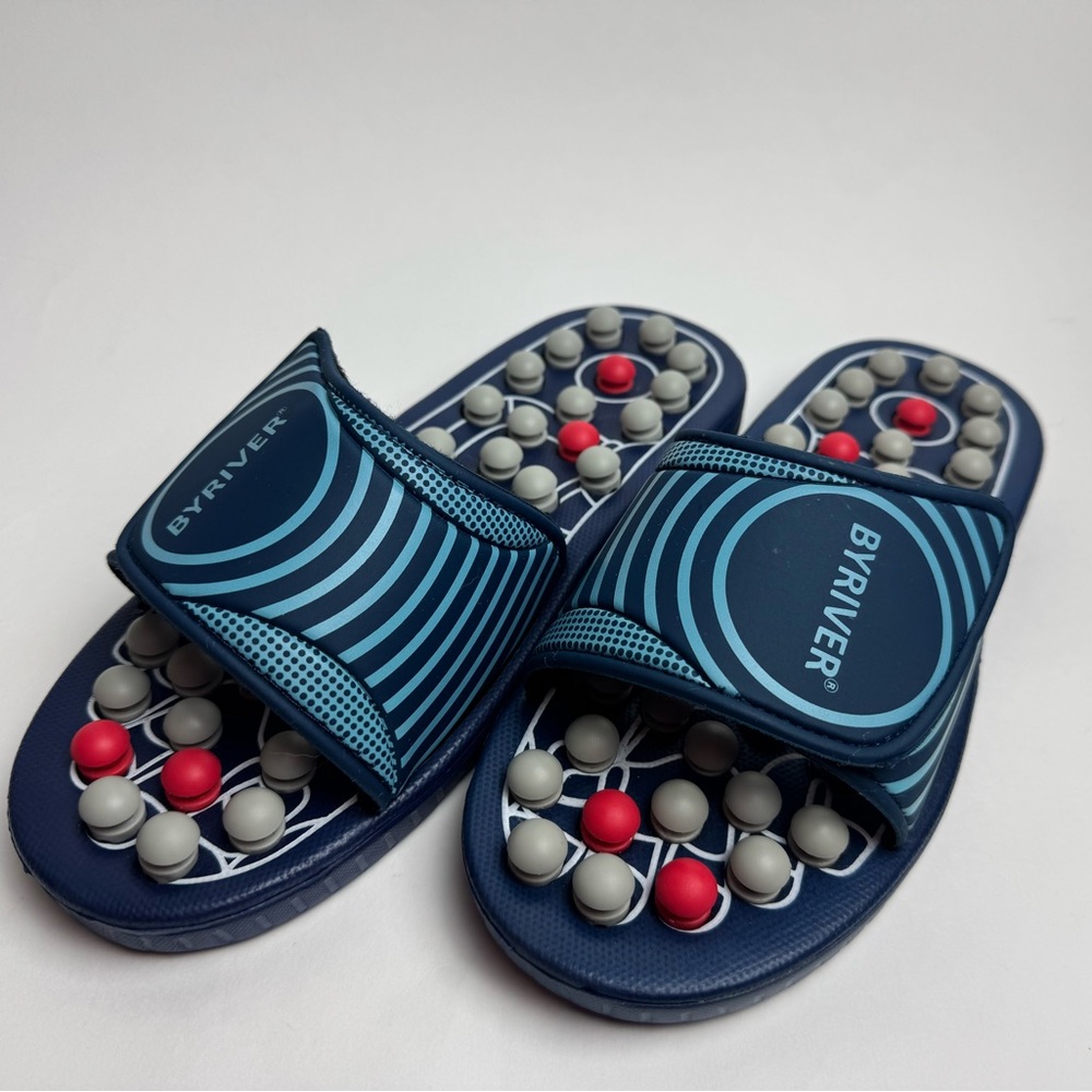 BYRIVER Reflexology Foot Massage Shoes, Plantar Fasciitis ,Relieve Heel Pain | M